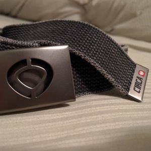 Circa Black Canvas Cloth Belt w/ Removable Buckle